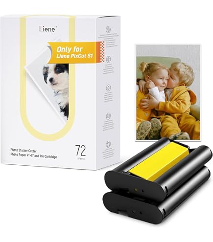 Amazon.co.jp: Liene ステッカーペーパー&カートリッジ インク